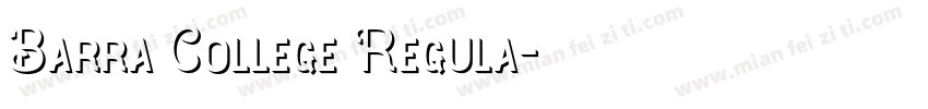 Barra College Regula字体转换
